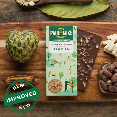 41% Fine Milk Chocolate with Real Sitaphal - Paul & Mike - Freshmills