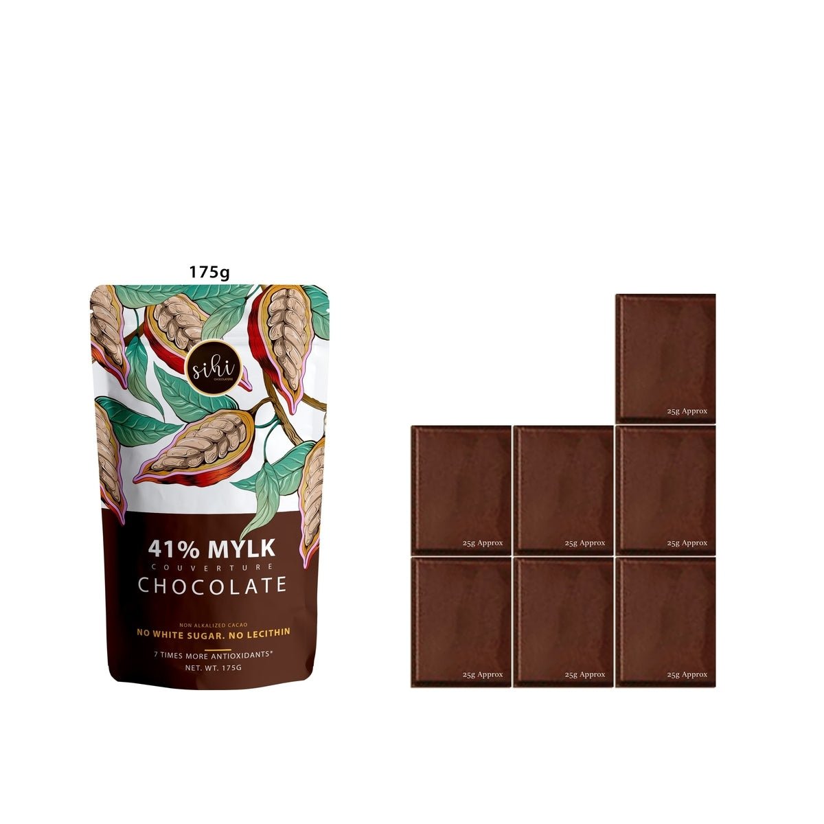 41% Mylk Couverture Chocolate (Vegan) - Sihi - Freshmills