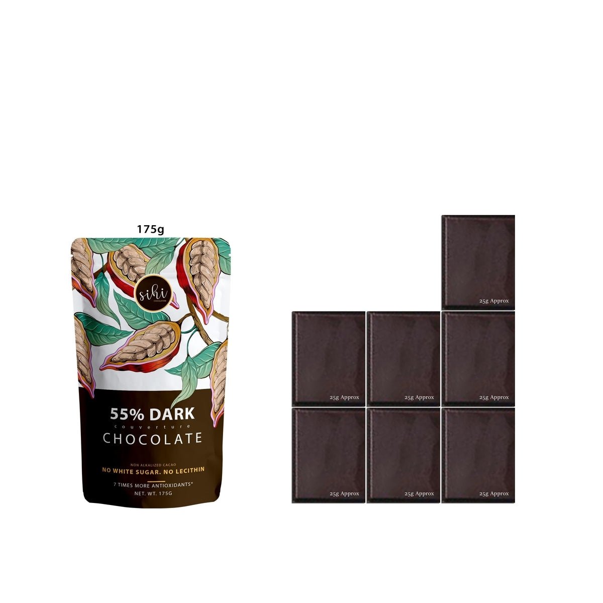 55% Dark Couverture Chocolate (Vegan) - Sihi - Freshmills