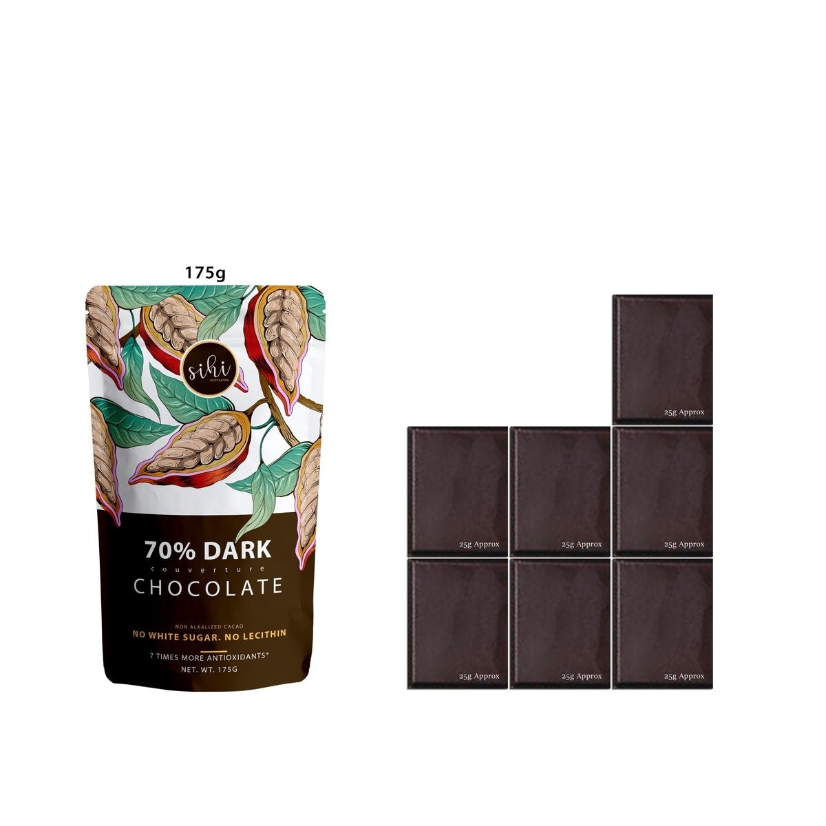 70% Dark Couverture Chocolate (Vegan) - Sihi - Freshmills