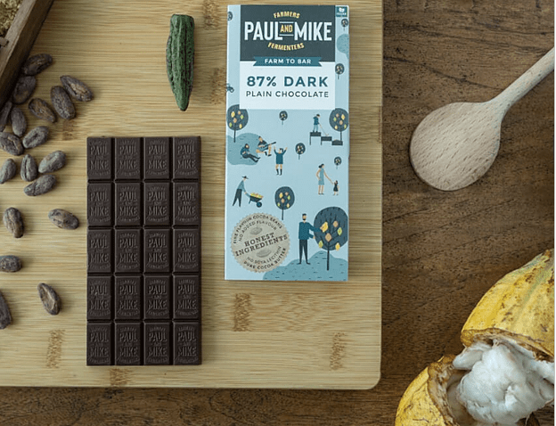 87% Dark Plain Chocolate - Paul & Mike - Freshmills