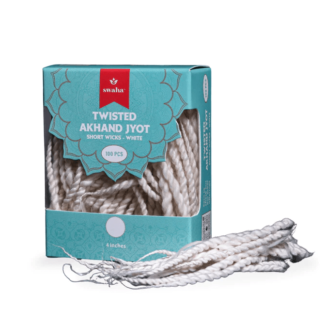 Akhandjyot - Twisted cotton wicks - Swaha - Freshmills