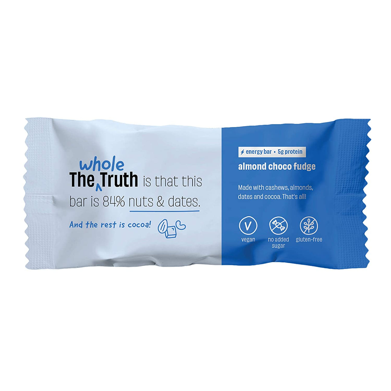 Almond Choco Fudge Energy bar - The Whole Truth - Freshmills