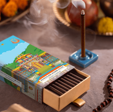 Bambooless Incense Sticks - Kesar Chandan - phool - Freshmills