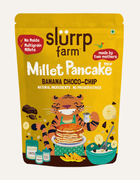 Banana Choco-Chip Millet Pancake - Slurrp Farm - Freshmills