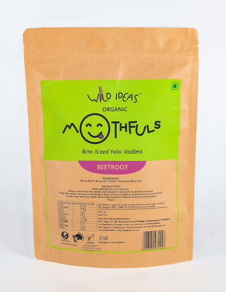 Bite Sized Yelai Vadam - Beetroot - Wild Ideas - Freshmills
