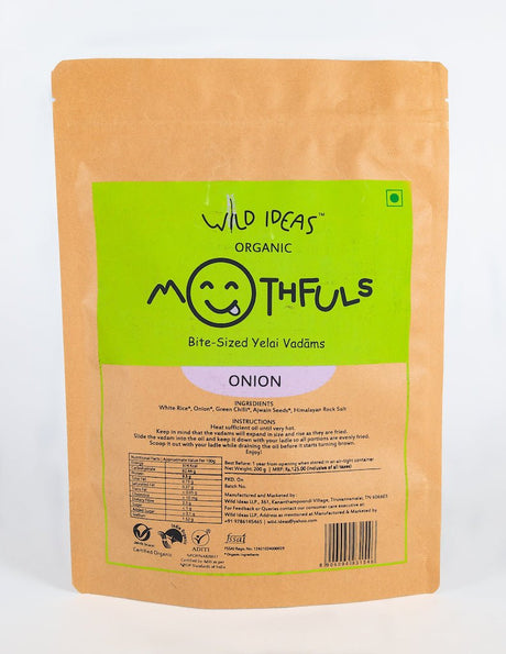 Bite Sized Yelai Vadam - Onion - Wild Ideas - Freshmills