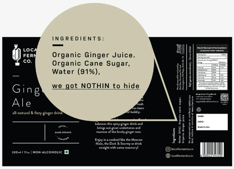 Classic Ginger Ale - local ferment co - Freshmills