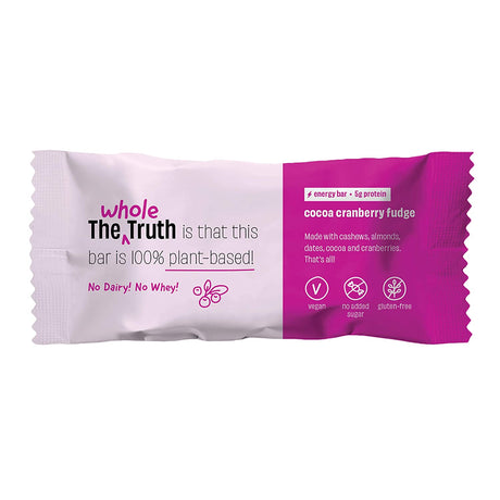 Cocoa Cranberry Fudge Energy bar - The Whole Truth - Freshmills