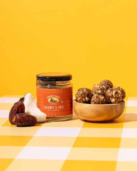 Coconut Date Laddoos - Brawny Bear - Freshmills