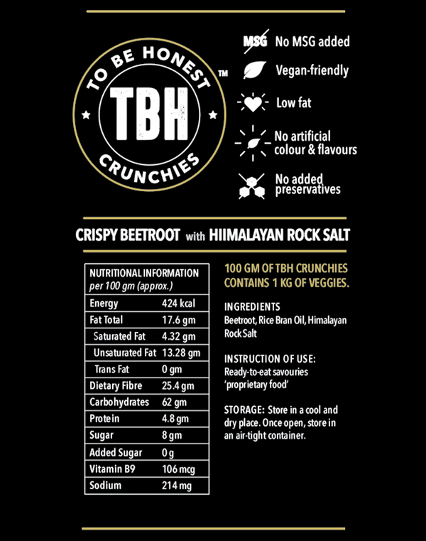Crispy Beetroot with Himalayan Rock Salt - TBH - Freshmills