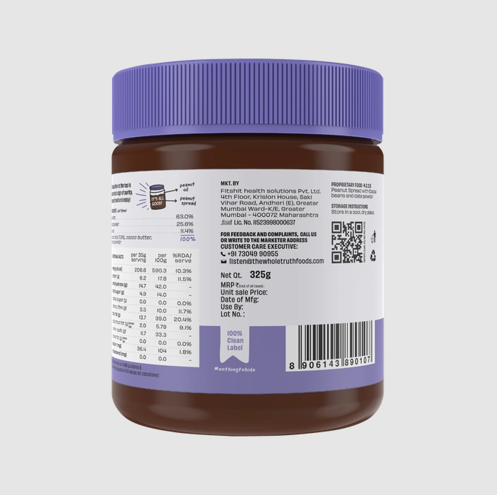 Dark Chocolate Peanut Spread