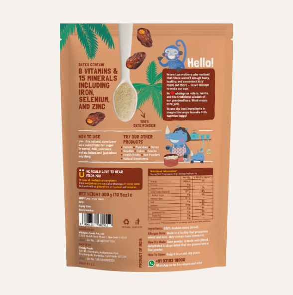Date Powder – Made from Premium Arabian Dates (Kharek Powder) - Slurrp Farm - Freshmills
