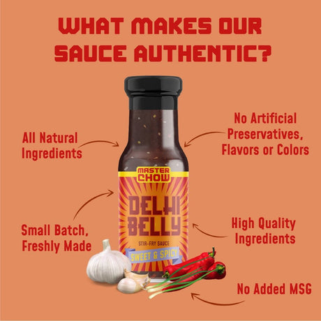 Delhi Belly - Sweet & Spicy Stir-Fry Sauce - Master Chow - Freshmills