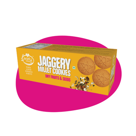 Dry Fruits & Seeds Jaggery Cookies - Early Foods - Freshmills