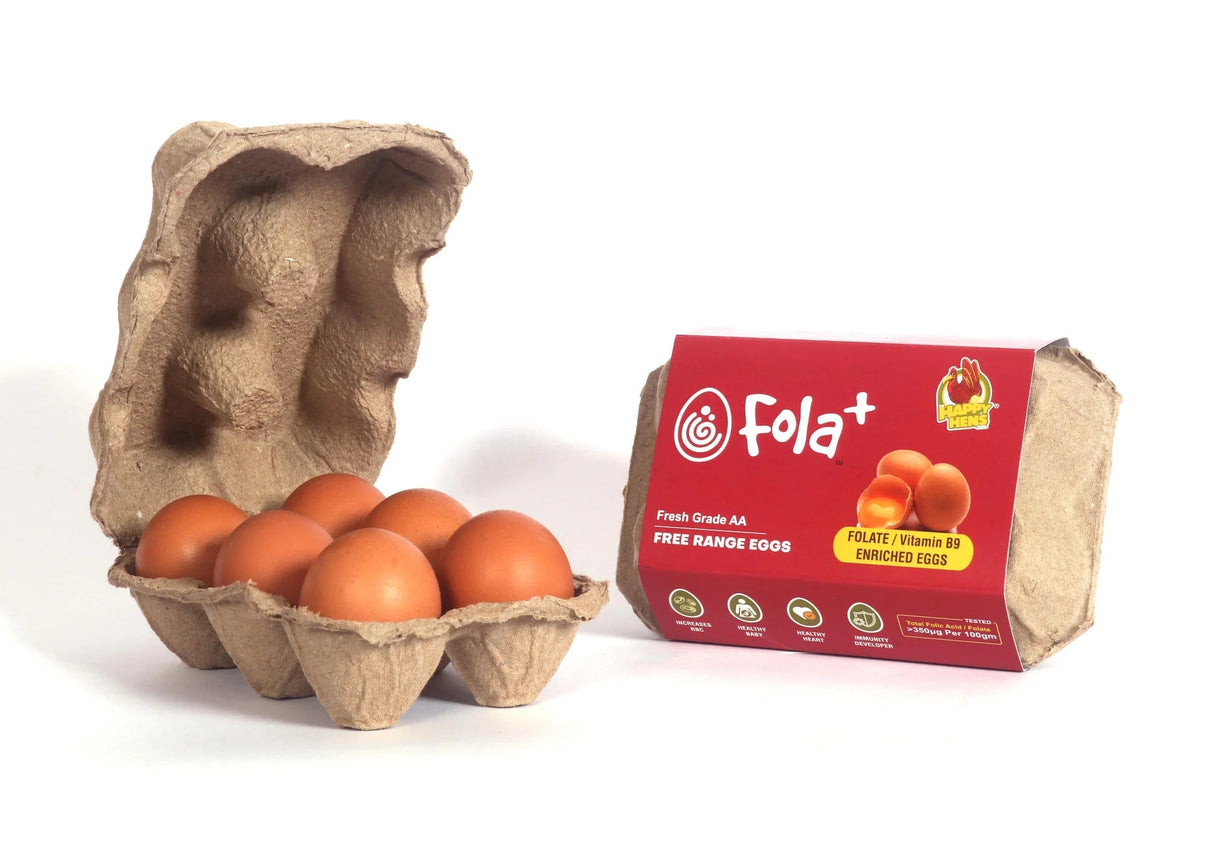 Free Range Eggs (Folate / Vit B9 Enriched) - Happy Hens - Freshmills