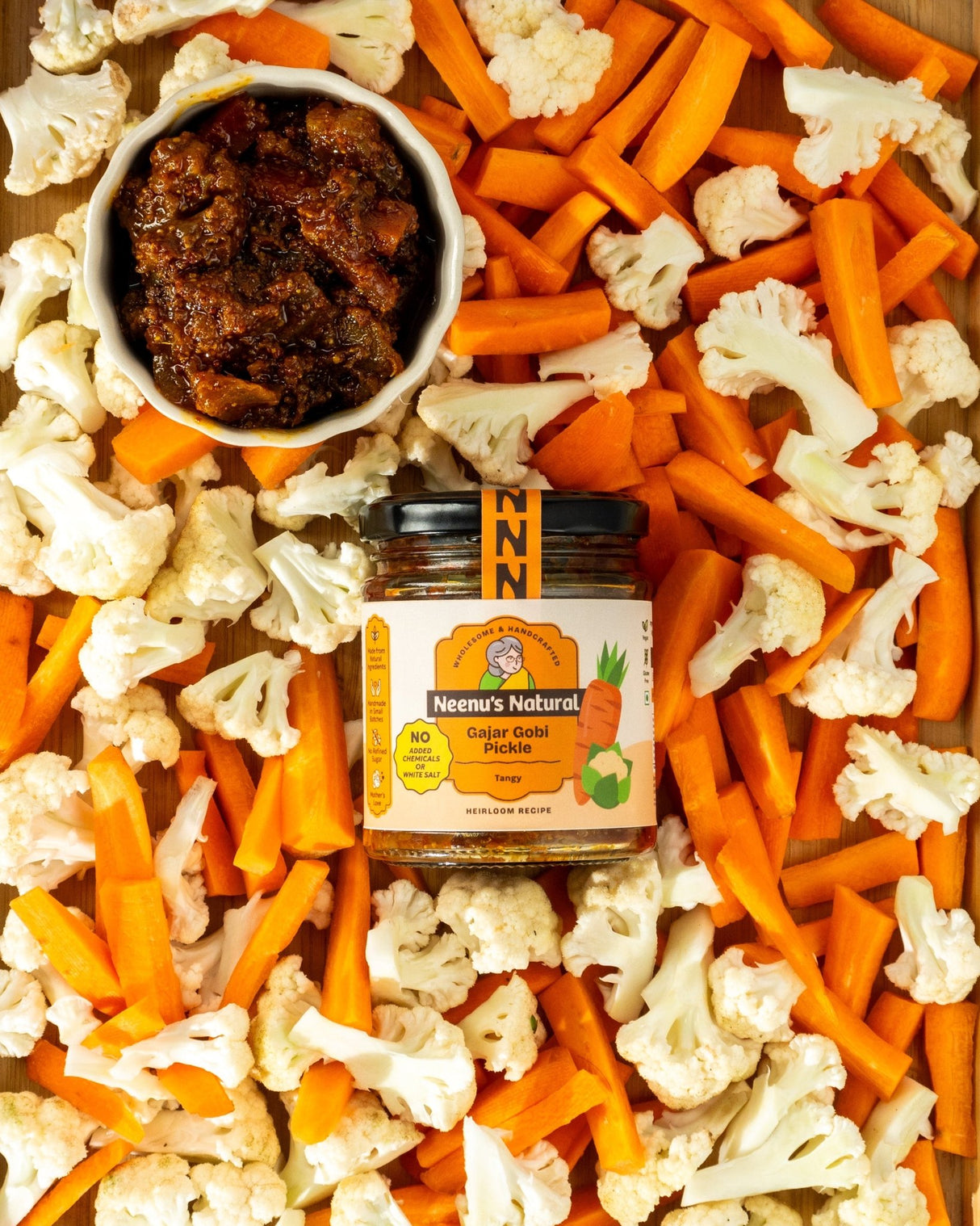 Gajar Gobi Pickle - Neenu's Natural - Freshmills