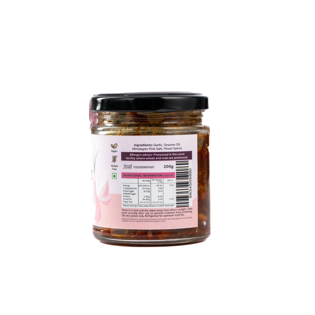 Garlic Pickle - Neenu's Natural - Freshmills