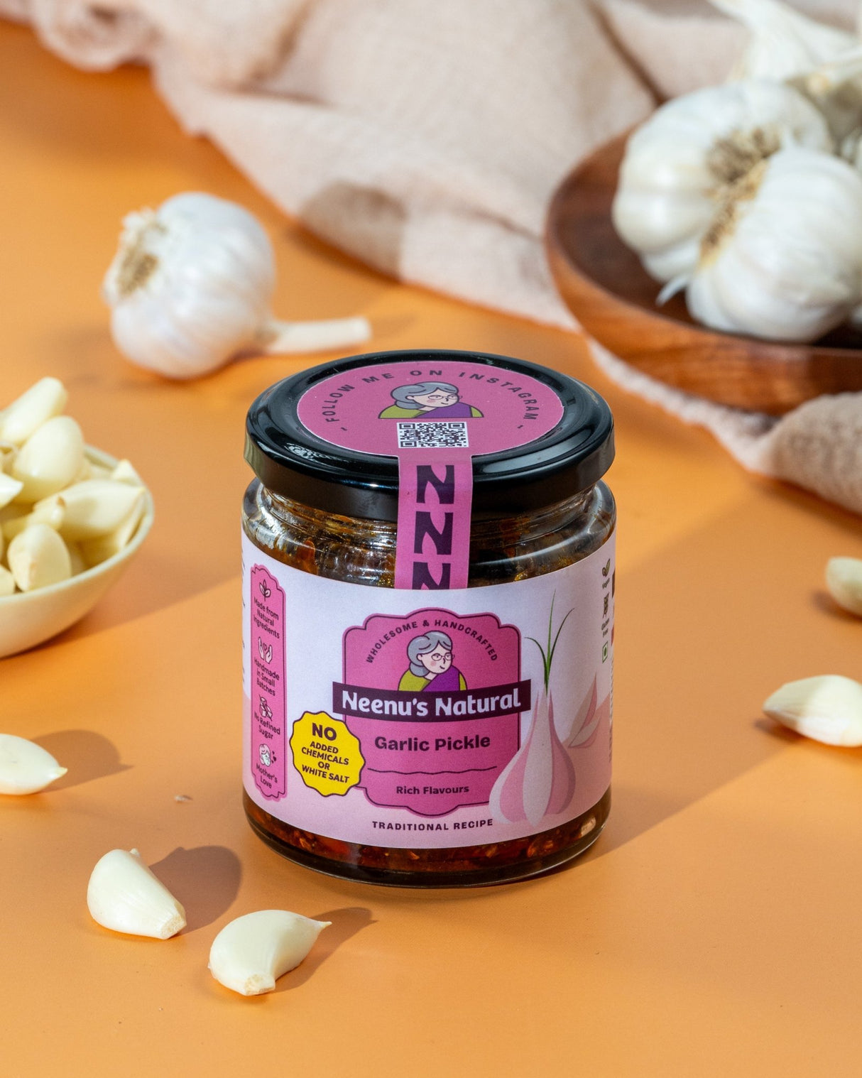 Garlic Pickle - Neenu's Natural - Freshmills