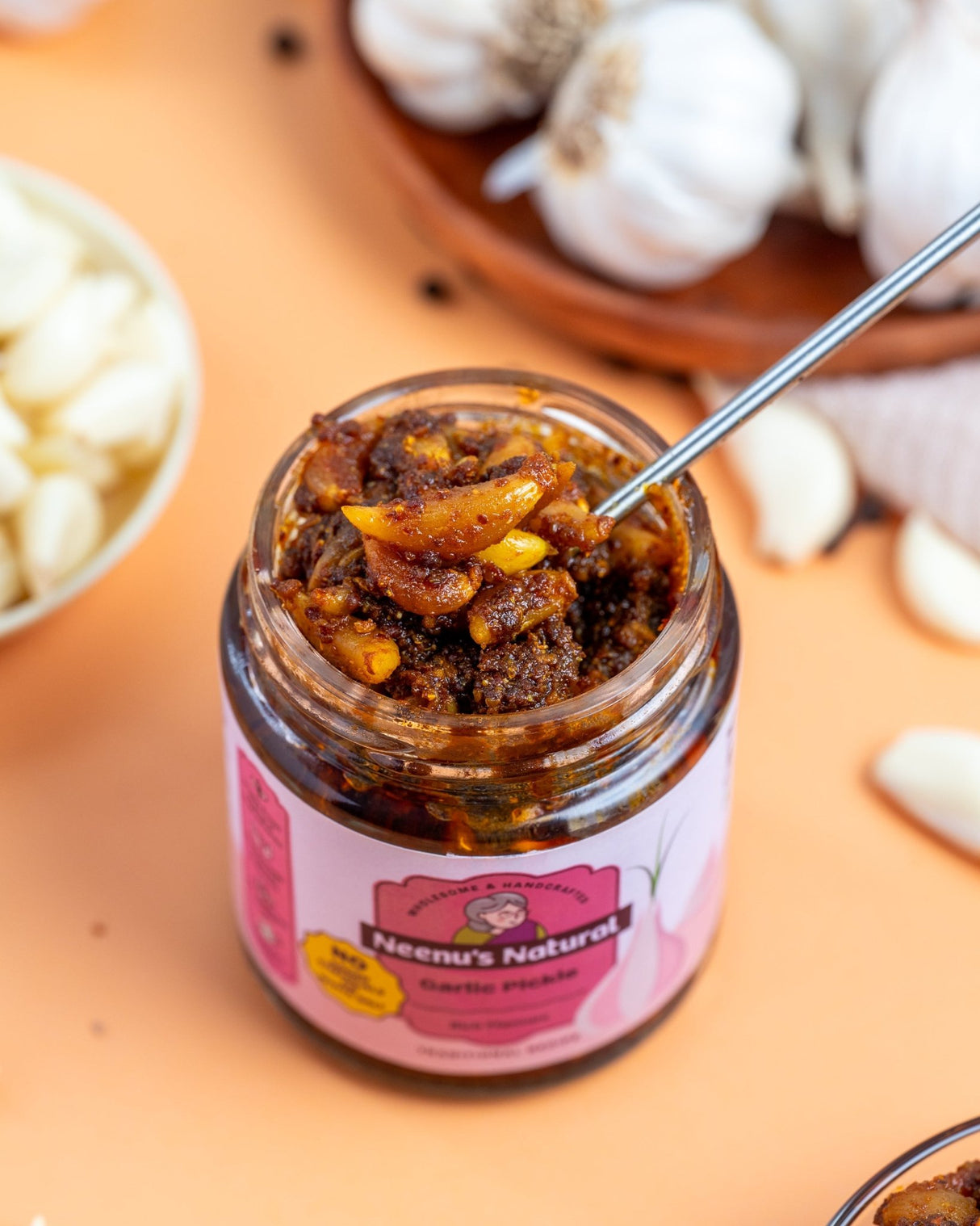Garlic Pickle - Neenu's Natural - Freshmills