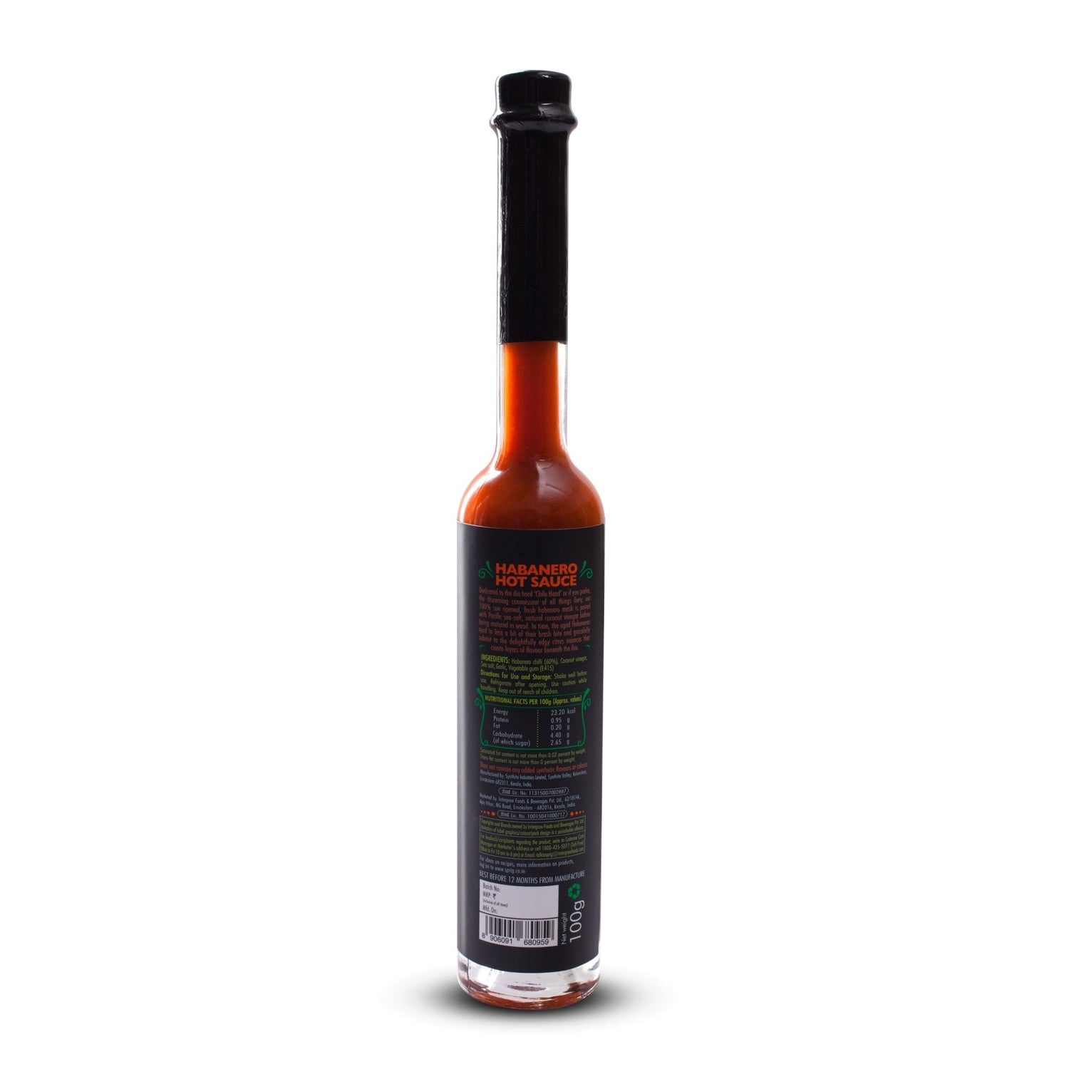 Habanero Premium Wood - Aged Hot Sauce - Sprig - Freshmills