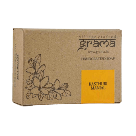 Handcrafted Kasthuri Manjal Soap - Grama - Freshmills