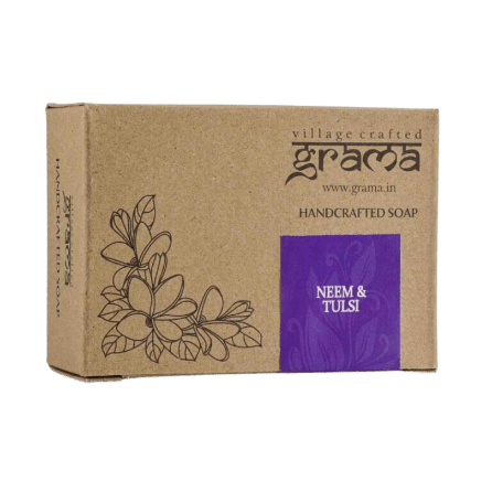 Handcrafted Neem & Tulsi Soap - Grama - Freshmills
