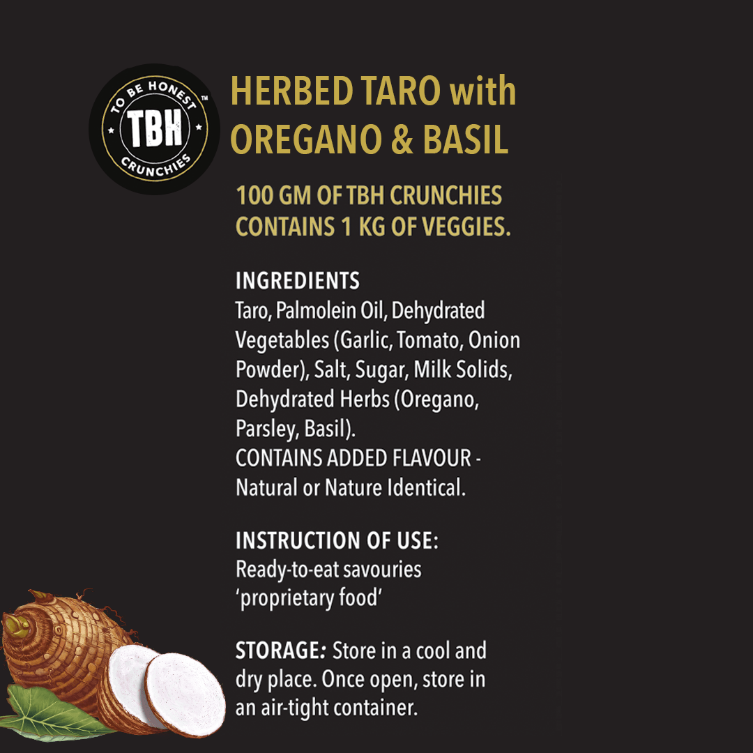 Herbed Taro with Oregano & Basil - TBH - Freshmills