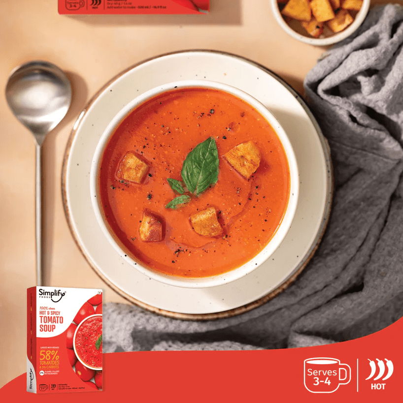 Hot & Spicy Tomato Soup - Simplify - Freshmills