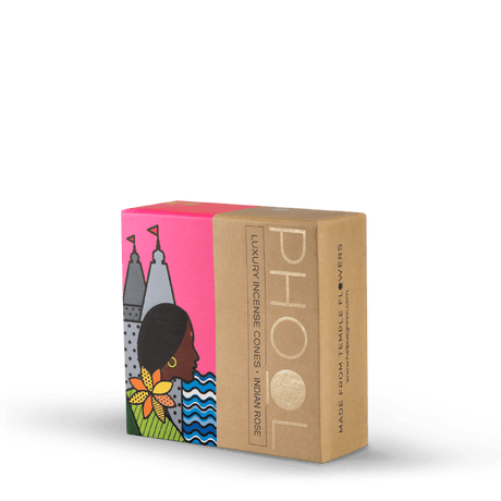 Indian Rose Incense Cones - Phool - Freshmills