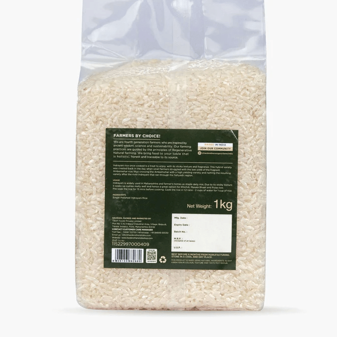 Indrayani Rice (Single Polished) - Two Brothers - Freshmills