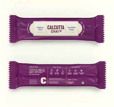INSTANT CHAI - Saffron Chai - Calcutta Chai Co - Freshmills