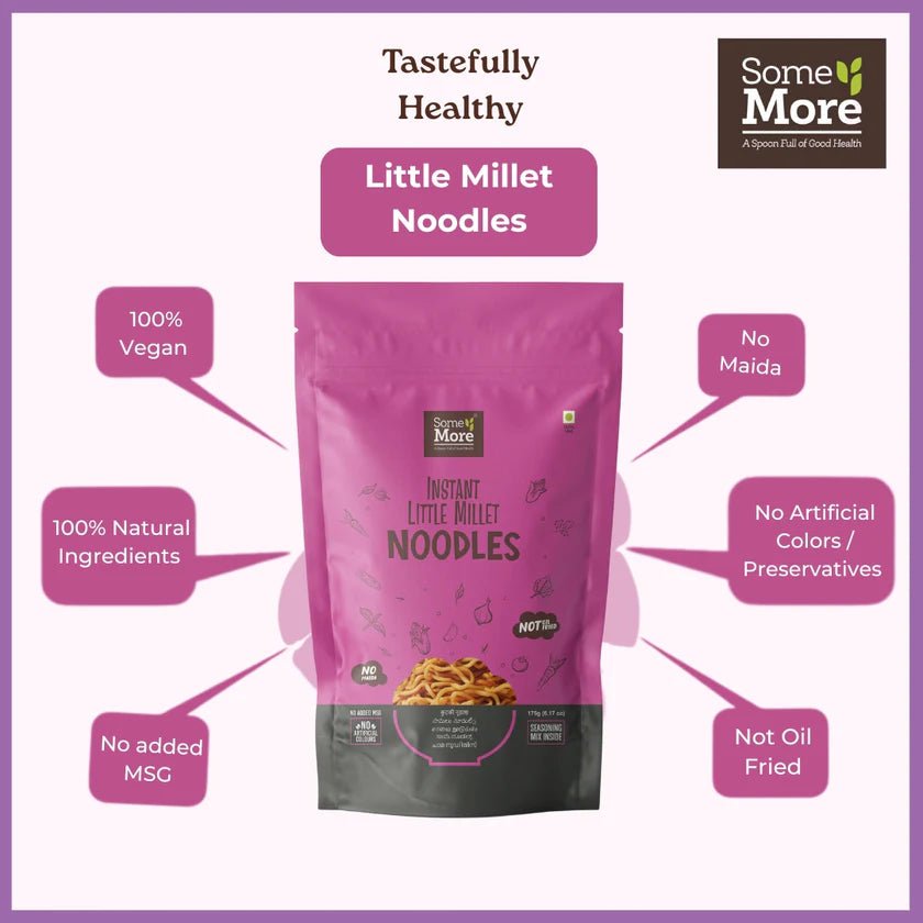 Instant Little Millet Noodles - Some More - Freshmills