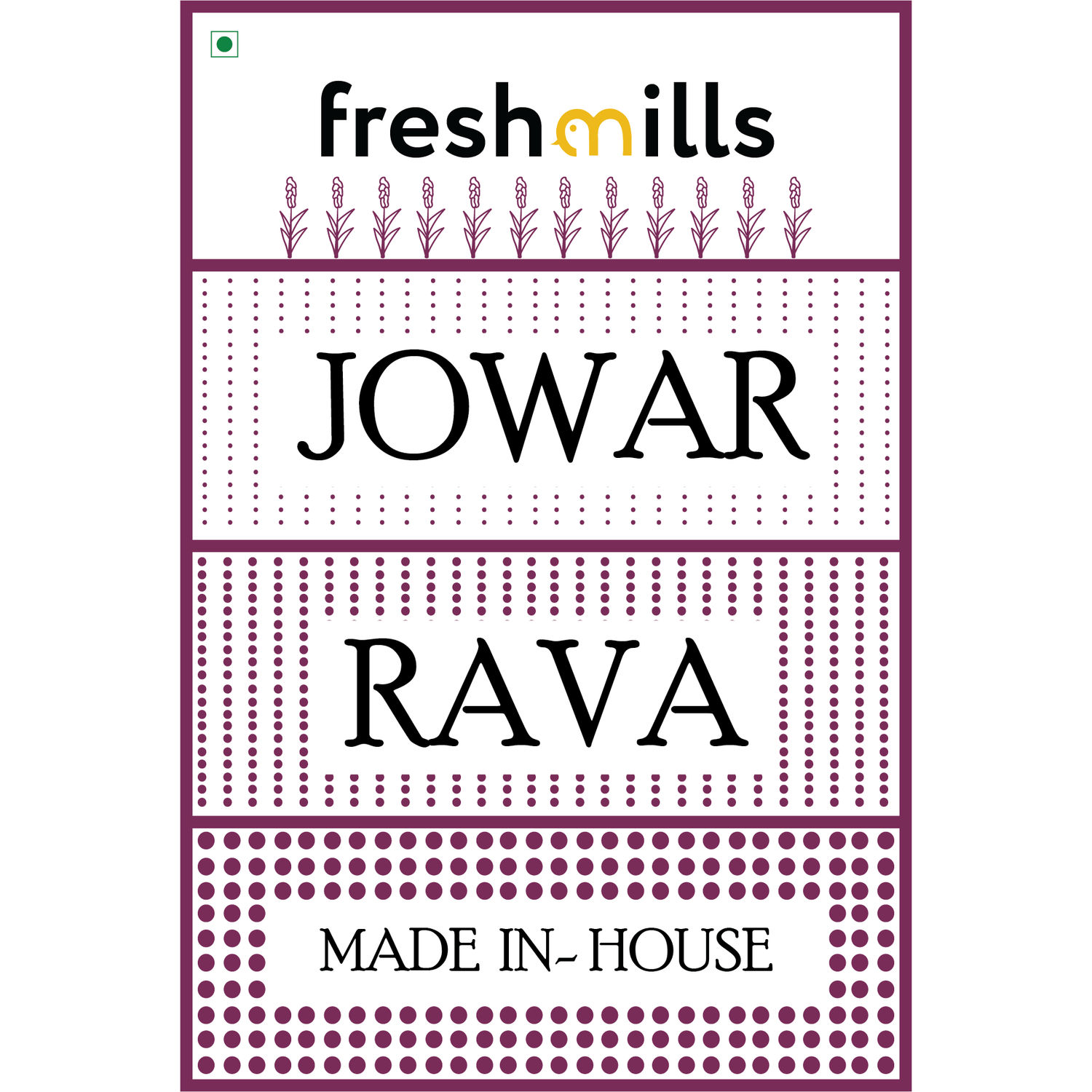Jowar (Sorghum) Rava 500g - Freshmills - Freshmills