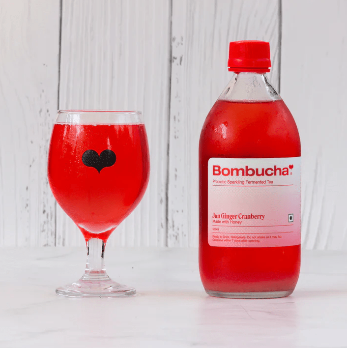 Jun Kombucha with Ginger & Cranberry - Bombucha - Freshmills