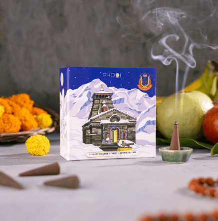 Kedarnath Govind Gulab Incense Cones - Phool - Freshmills