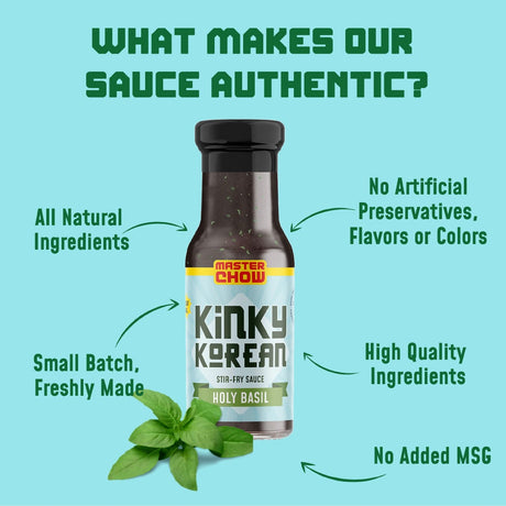 Kinky Korean - Holy basil Stir-Fry Sauce - Master Chow - Freshmills