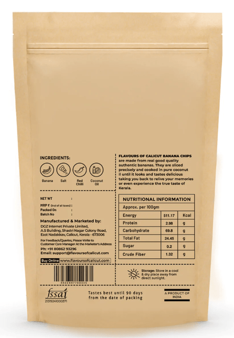 Masala Banana Chips 250g - Flavours of Calicut - Freshmills