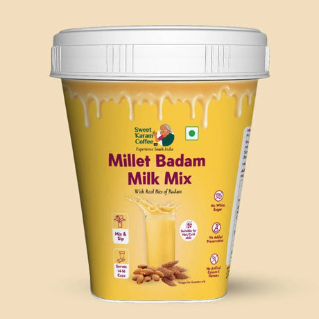 Millet Badam Milk Mix - Sweet Karam Coffee - Freshmills