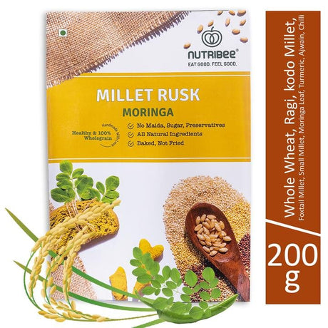 Millet Rusk - Moringa - Nutribee - Freshmills