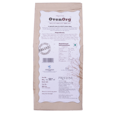 Multi Millet Bread - Pristine OvenOrg - Freshmills