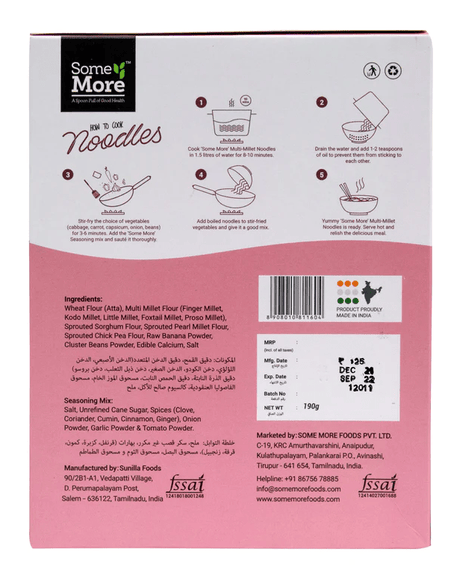 Multi Millet Noodles - Some More - Freshmills