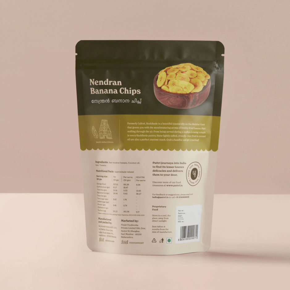Nendran Banana Chips - Pattri - Freshmills