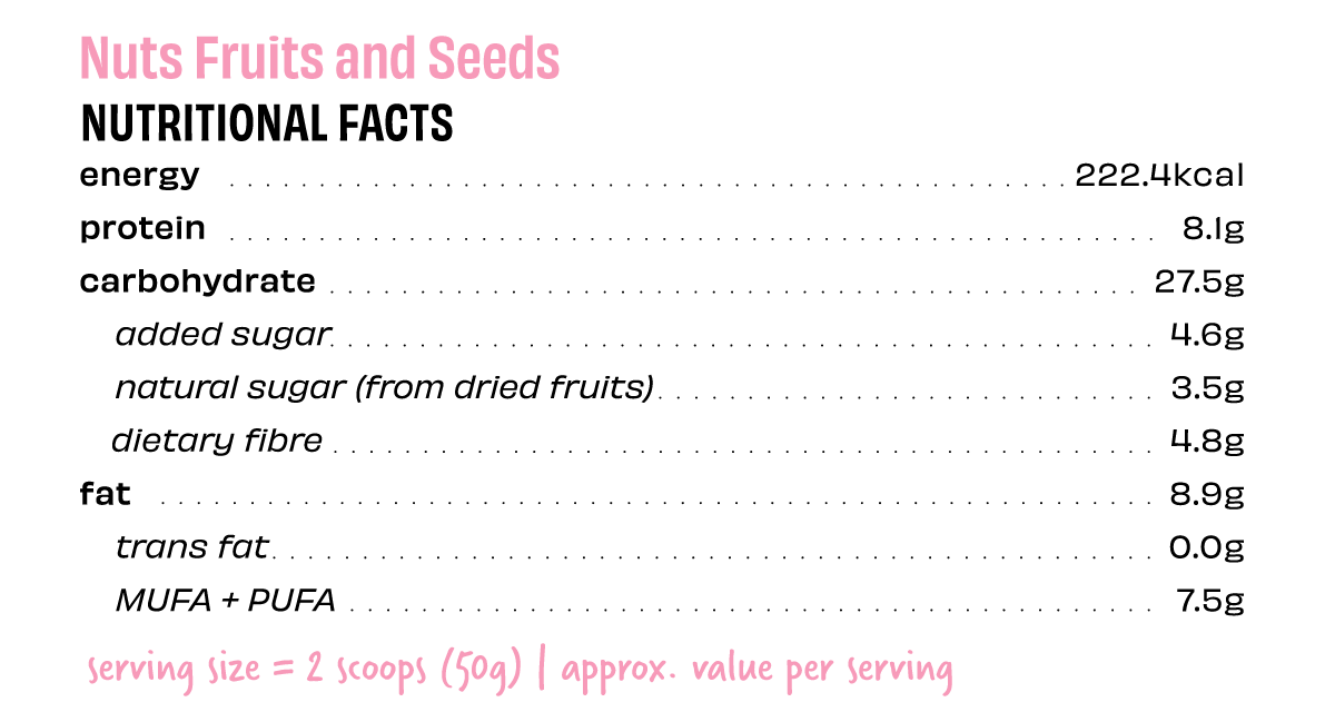 Nuts, Fruits & Seeds Muesli - The Whole Truth - Freshmills