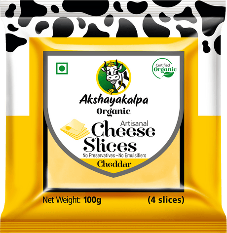 Organic Cheese Slices - Akshayakalpa - Freshmills