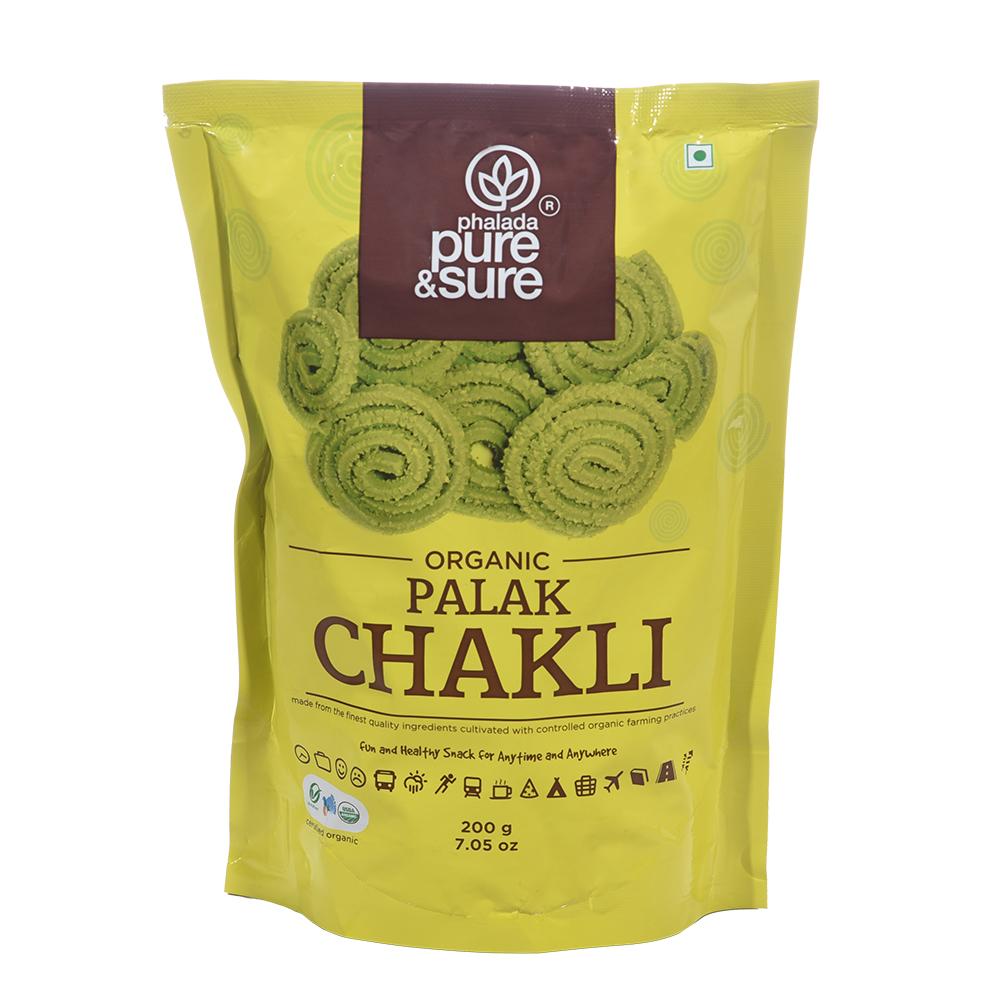Organic Palak Chakli - Phalada Pure & Sure - Freshmills