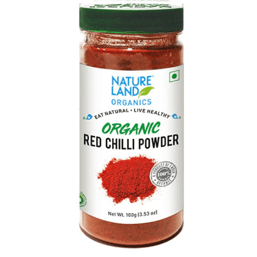 Organic Red Chilli Powder - Nature Land - Freshmills