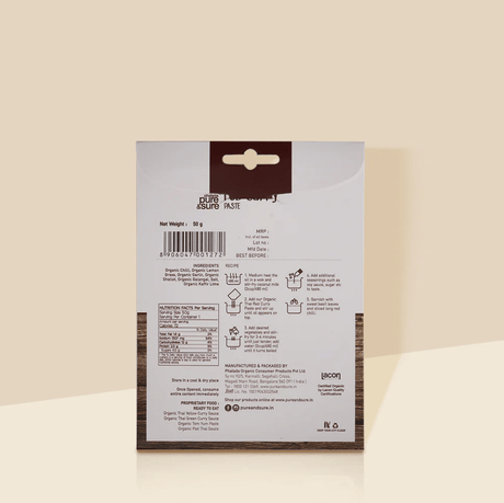 Organic Red Curry Paste - Phalada Pure & Sure - Freshmills