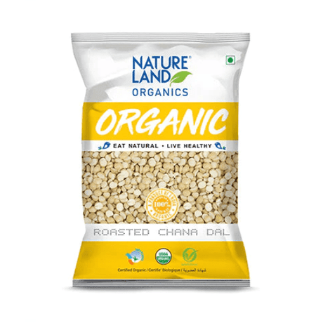 Organic Roasted Chana Dal - Nature Land - Freshmills