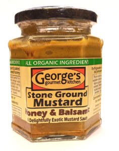 Organic Stone Ground Mustard-Honey&Balsamic - George's Gourmet Kitchen - Freshmills